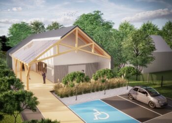 Wizualizacja ośrodka kultury i tradycji w Oblęgorku / źródło: Urząd Gminy Strawczyn