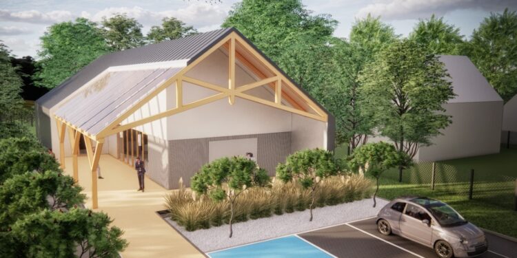 Wizualizacja ośrodka kultury i tradycji w Oblęgorku / źródło: Urząd Gminy Strawczyn