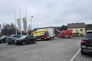 22.11.2025. Morawica. Kolizja / źródło: Na Drodze Świętokrzyskie - Facebook