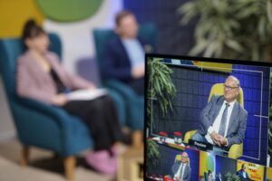 Audycja „Dzień Dobry, to Ja! Rozmowy inne niż wszystkie w Radiu Kielce” – Artur Jaroń / Fot. Karolina Piasecka - Radio Kielce