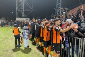 29.11.2025. Ostrowiec Św. Betclic 3. liga. KSZO 1929 Ostrowiec - Wisłoka Dębica / Fot. Kamil Król - Radio Kielce