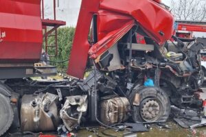 01.12.2025. Końskie. Wypadek / źródło: policja