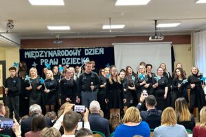 20.11.2025. Kielce. Zespół Szkół Placówek Szkolno-Wychowawczych przy ulicy Jagiellońskiej. Międzynarodowy Dzień Praw Dziecka / Fot. Marcin Marszałek - Radio Kielce