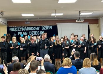 20.11.2025. Kielce. Zespół Szkół Placówek Szkolno-Wychowawczych przy ulicy Jagiellońskiej. Międzynarodowy Dzień Praw Dziecka / Fot. Marcin Marszałek - Radio Kielce