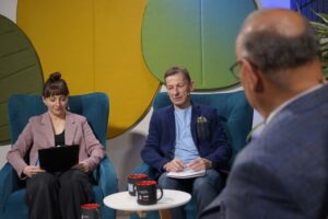 Audycja „Dzień Dobry, to Ja! Rozmowy inne niż wszystkie w Radiu Kielce” – Artur Jaroń / Fot. Karolina Piasecka - Radio Kielce