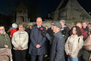 12.11.2025. Dobrowoda. Program „Interwencja” TVP3 Kielce i Radia Kielce / Fot. Arkadiusz Miller - Radio Kielce