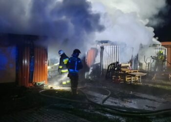 29.11.2025. Górki Napękowskie. Pożar / Fot. straż pożarna