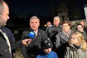 12.11.2025. Dobrowoda. Program „Interwencja” TVP3 Kielce i Radia Kielce / Fot. Arkadiusz Miller - Radio Kielce