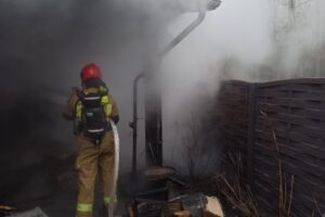 29.11.2025. Skarżysko-Kamienna. Ul. Piękna / Fot. straż pożarna