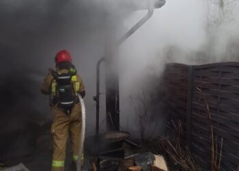 29.11.2025. Skarżysko-Kamienna. Ul. Piękna / Fot. straż pożarna