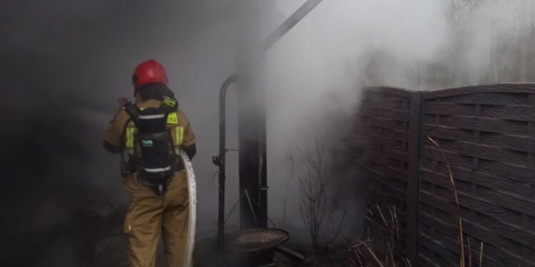 29.11.2025. Skarżysko-Kamienna. Ul. Piękna / Fot. straż pożarna