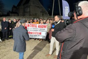 12.11.2025. Dobrowoda. Program „Interwencja” TVP3 Kielce i Radia Kielce / Fot. Arkadiusz Miller - Radio Kielce