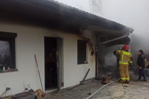 29.11.2025. Skarżysko-Kamienna. Ul. Piękna / Fot. straż pożarna