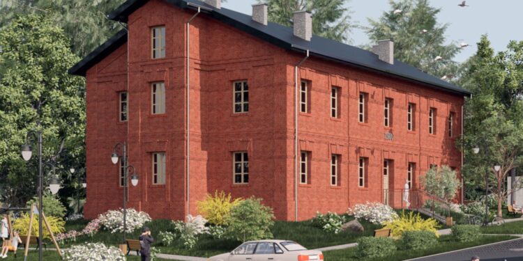 Stara kamienica zyska nowe życie... i lokatorów - Radio Kielce Ostrowiec Świętokrzyski. Wizualizacja remontu kamienicy przy ul. Osadowej / Fot. UM Ostrowiec