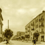 Kielce. Ulica Paderewskiego. Lata 1945-1955. Widok od strony ulicy Sienkiewicza w kierunku południowym / źródło: fotopolska.eu