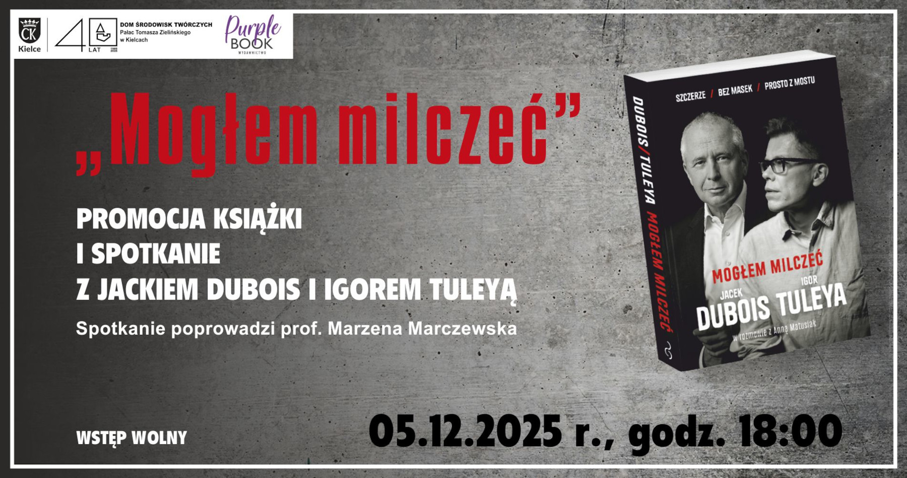 Mogłem milczeć – spotkanie z mecenasem Jackiem Dubois i sędzią Igorem Tuleyą - Radio Kielce