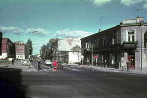 Historia kieleckich ulic. Paderewskiego - Radio Kielce Kielce. Ulica Paderewskiego. 1969 rok / źródło: facebook.com/kieleckieinwestycje
