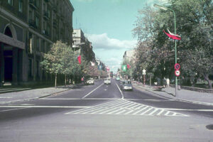 Historia kieleckich ulic. Paderewskiego - Radio Kielce Kielce. Ulica Paderewskiego. Lata 1969-1971 / źródło: facebook.com/kieleckieinwestycje