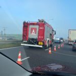 04.11.2025. Kielce. Ul. Ściegiennego. Kolizja trzech samochodów / Fot. Radio Kielce