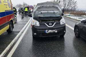 25.11.2025. Piaseczno. Wypadek / Fot. KPP Sandomierz