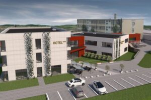 Kielecki „Ekonomik” będzie rozbudowany - Radio Kielce Zespół Szkół Ekonomicznych w Kielcach - wizualizacja / źródło: Agata Wojda - Facebook