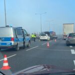 04.11.2025. Kielce. Ul. Ściegiennego. Kolizja trzech samochodów / Fot. Radio Kielce