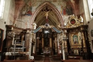 Nowy Korczyn. Sanktuarium. Prace konserwatorskie / Fot. Marta Gajda-Kruk - Radio Kielce