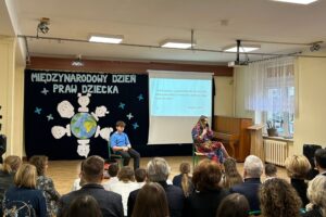 20.11.2025. Kielce. Zespół Szkół Placówek Szkolno-Wychowawczych przy ulicy Jagiellońskiej. Międzynarodowy Dzień Praw Dziecka / Fot. Marcin Marszałek - Radio Kielce