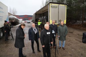 Stąporków. Wywóz niebezpiecznych odpadów/ Fot. Paweł Kubiak, konecki.powiat.pl