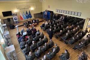 28.11.2025. Kielce. CPdMZ. 104. urodziny Mieczysława Kasińskiego - weterana Batalionów Chłopskich / Fot. Konrad Chruściel - Radio Kielce