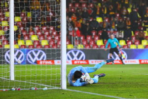 29.11.2025. Kielce. Mecz Korona Kielce - Cracovia Kraków / Fot. Wiktor Taszłow - Radio Kielce