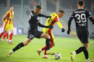 29.11.2025. Kielce. Mecz Korona Kielce - Cracovia Kraków / Fot. Wiktor Taszłow - Radio Kielce