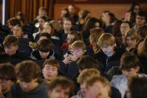 02.12.2025. Kielce. Spotkanie z dr Michałem Słowakiem / Fot. Wiktor Taszłow - Radio Kielce