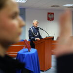 02.12.2025. Kielce. Ślubowanie nowo przyjętych policjantów / Fot. Wiktor Taszłow - Radio Kielce