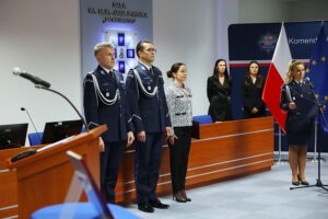 02.12.2025. Kielce. Ślubowanie nowo przyjętych policjantów / Fot. Wiktor Taszłow - Radio Kielce