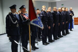 02.12.2025. Kielce. Ślubowanie nowo przyjętych policjantów / Fot. Wiktor Taszłow - Radio Kielce