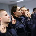 02.12.2025. Kielce. Ślubowanie nowo przyjętych policjantów / Fot. Wiktor Taszłow - Radio Kielce