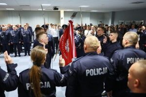 02.12.2025. Kielce. Ślubowanie nowo przyjętych policjantów / Fot. Wiktor Taszłow - Radio Kielce