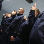 02.12.2025. Kielce. Ślubowanie nowo przyjętych policjantów / Fot. Wiktor Taszłow - Radio Kielce