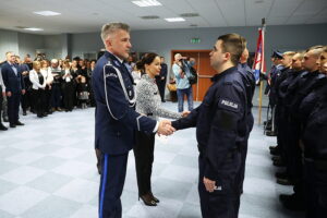 02.12.2025. Kielce. Ślubowanie nowo przyjętych policjantów / Fot. Wiktor Taszłow - Radio Kielce