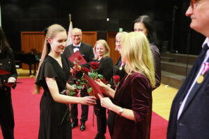 04.12.2025. Kielce. Jubileusz 80-lecia istnienia szkoły muzycznej w Kielcach / Fot. Wiktor Taszłow - Radio Kielce
