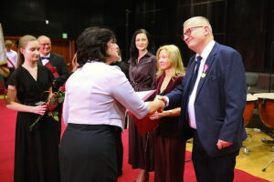 04.12.2025. Kielce. Jubileusz 80-lecia istnienia szkoły muzycznej w Kielcach / Fot. Wiktor Taszłow - Radio Kielce