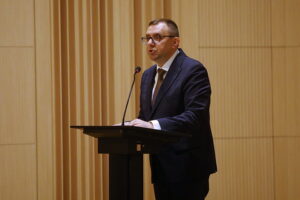 20.11.2025. Kielce. Konferencja Państwowej Inspekcji Pracy / Fot. Wiktor Taszłow - Radio Kielce