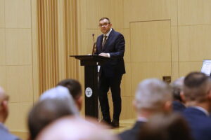 20.11.2025. Kielce. Konferencja Państwowej Inspekcji Pracy / Fot. Wiktor Taszłow - Radio Kielce