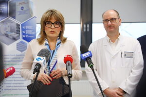 21.11.2025. Kielce. Poliklinika MSWiA. Spotkanie w ramach akcji „Movember” / Fot. Wiktor Taszłow - Radio Kielce