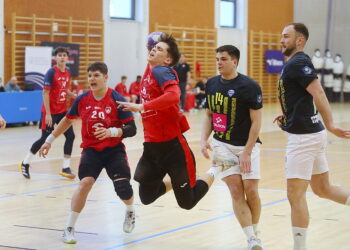 22.11.2025. Kielce. Mecz I ligi piłki ręcznej: SMS ZPRP II Kielce - Handball Pałac Tarnów. / Fot. Wiktor Taszłow - Radio Kielce