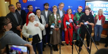 25.11.2025. Kielce. Urząd Miasta Kielce. Konferencja dot. cyklu wydarzeń „Magiczny Grudzień” / Fot. Wiktor Taszłow - Radio Kielce