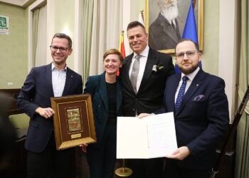 26.11.2025. Kielce. Bertus Servaas Honorowym Obywatelem Kielc / Fot. Wiktor Taszłow - Radio Kielce