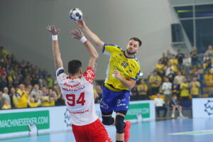 26.11.2025. Kielce. Mecz Ligi Mistrzów Industria Kielce - Dinamo Bukareszt / Fot. Wiktor Taszłow - Radio Kielce