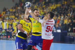 26.11.2025. Kielce. Mecz Ligi Mistrzów Industria Kielce - Dinamo Bukareszt / Fot. Wiktor Taszłow - Radio Kielce